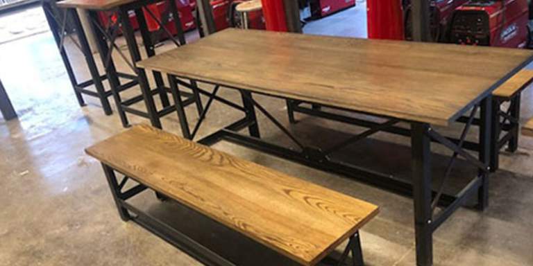 New Tables and Benches Designed by Watts – Constructed by Students!