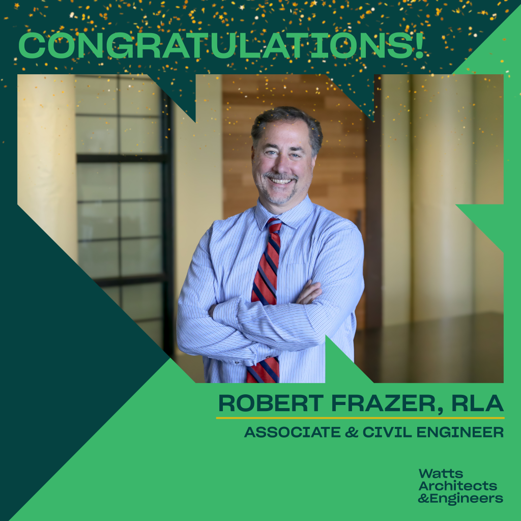 Congrats, Robert Frazer, RLA on being Promoted to Associate! 