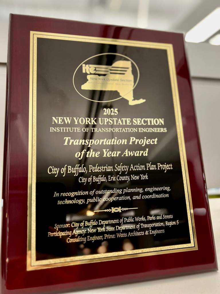 🏆️ Watts Wins ITE NY Upstate's 2025 Transportation Achievement Award 