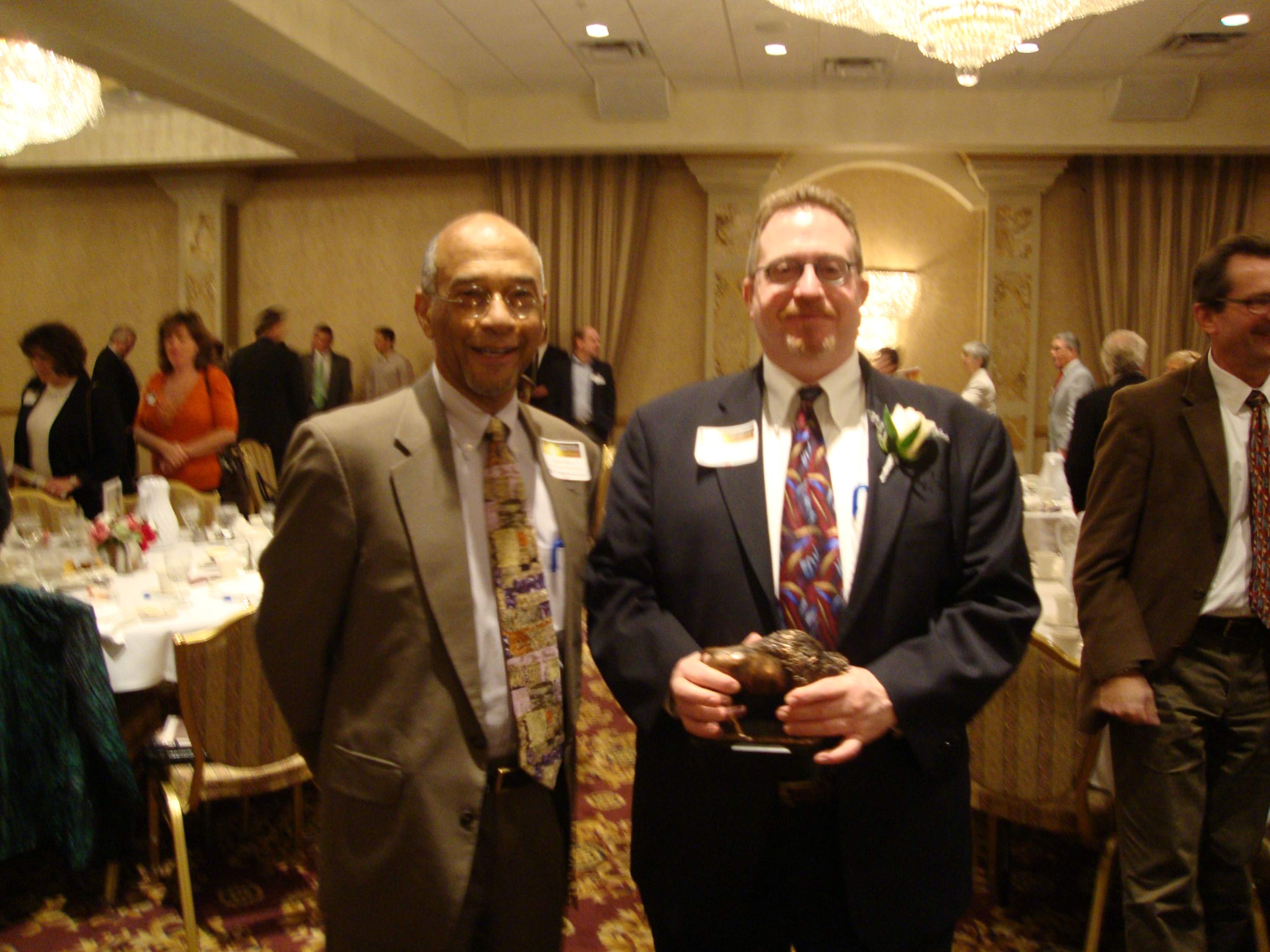 Ed Watts, Sr., pictured with Jim Cahill